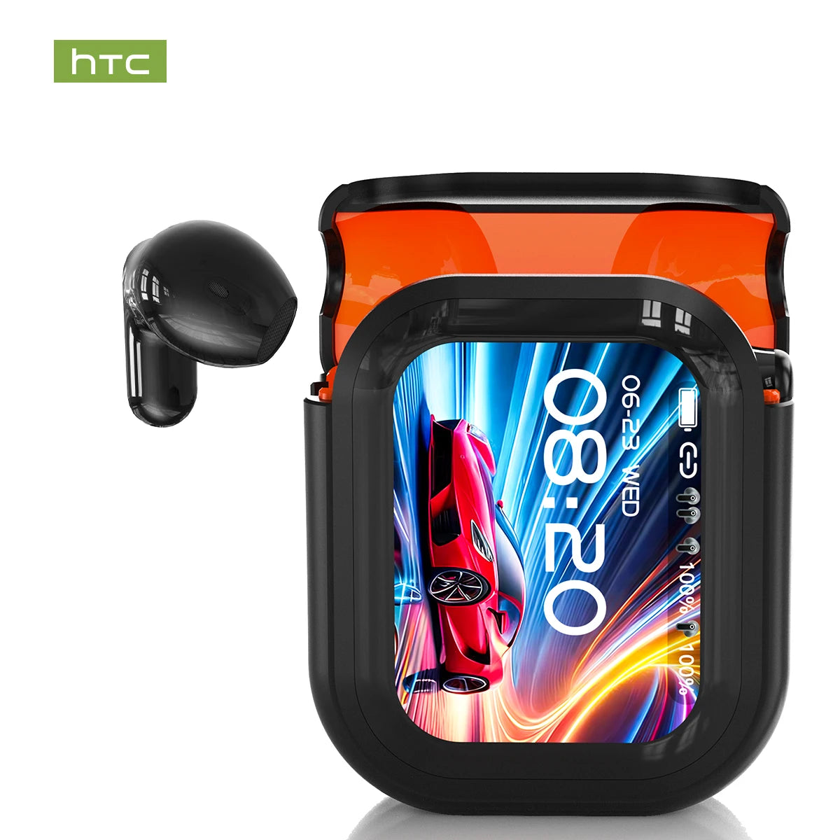 Translator HTC NE20 New Bluetooth 6.0 Wireless Headphones Translation Earphones IPX4 Waterproof Rating Long Battery Life