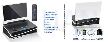 G-story Portable Monitor For PS5 Gaming Display IPS 2K 120Hz 4K+HDR 60Hz Multifunctional Integrated Switch Game Screen