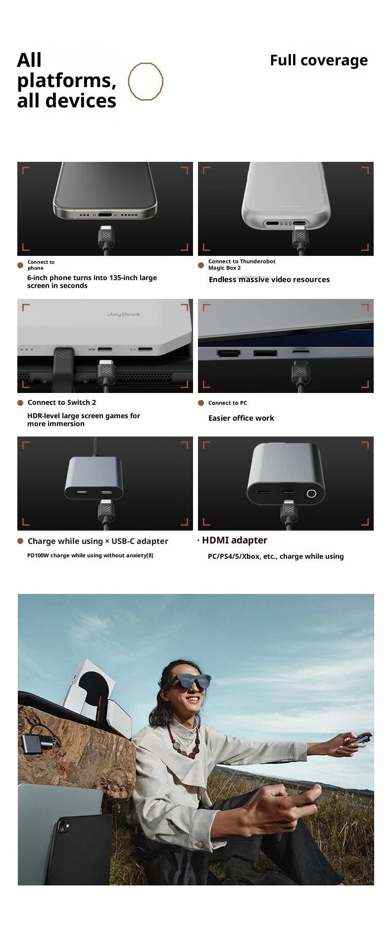 brand new RayNeo Air 4 Pro smart AR glasses HD giant screen viewing glasses Supports HDR10, Micro-OLED dual-layer screen clearer