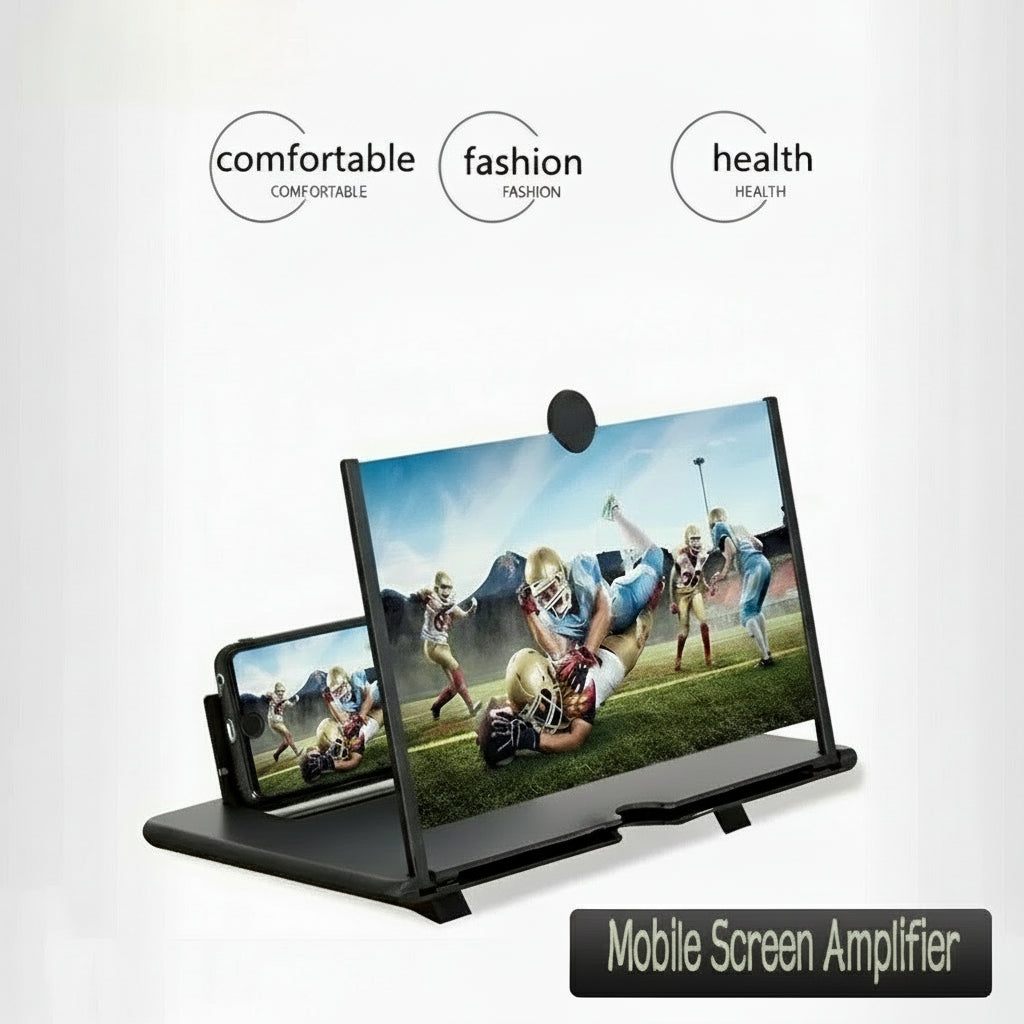 Screen Magnifier Amplifier HD New Phone Holder Screen Amplifier Video Phone Amplifier Screen Phone Projector for All Smartphones