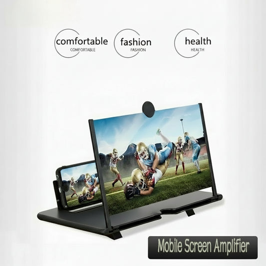 Screen Magnifier Amplifier HD New Phone Holder Screen Amplifier Video Phone Amplifier Screen Phone Projector for All Smartphones