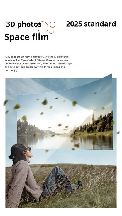 brand new RayNeo Air 4 Pro smart AR glasses HD giant screen viewing glasses Supports HDR10, Micro-OLED dual-layer screen clearer