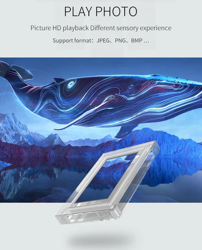 Acrylic Digital Photo Frame 5/7 Inch 1000mAh Vertical Display IPS Screen 4G Memory Battery Porta Retrato Digital