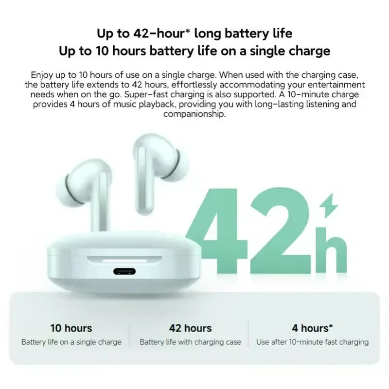 Original Xiaomi Redmi Buds 6  49dB Active Noise Cancellation Bluetooth 5.4 Earphone  Sport Headset TWS True Wireless Headphone