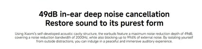 Original Xiaomi Redmi Buds 6  49dB Active Noise Cancellation Bluetooth 5.4 Earphone  Sport Headset TWS True Wireless Headphone