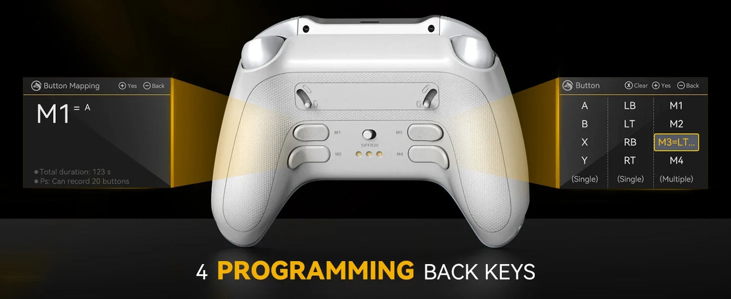 Manba One V2 Wireless Controller Gaming 2-inch Screen Hall Effect Stick RGB Light With Charging Dock For Switch/PC/iOS/Android