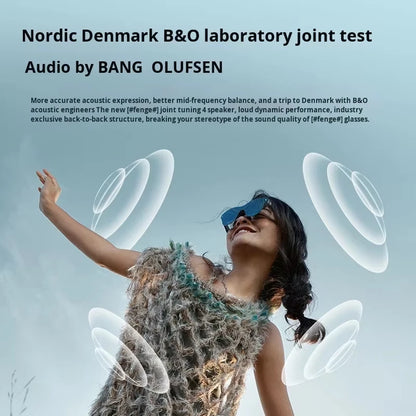 brand new RayNeo Air 4 Pro smart AR glasses HD giant screen viewing glasses Supports HDR10, Micro-OLED dual-layer screen clearer