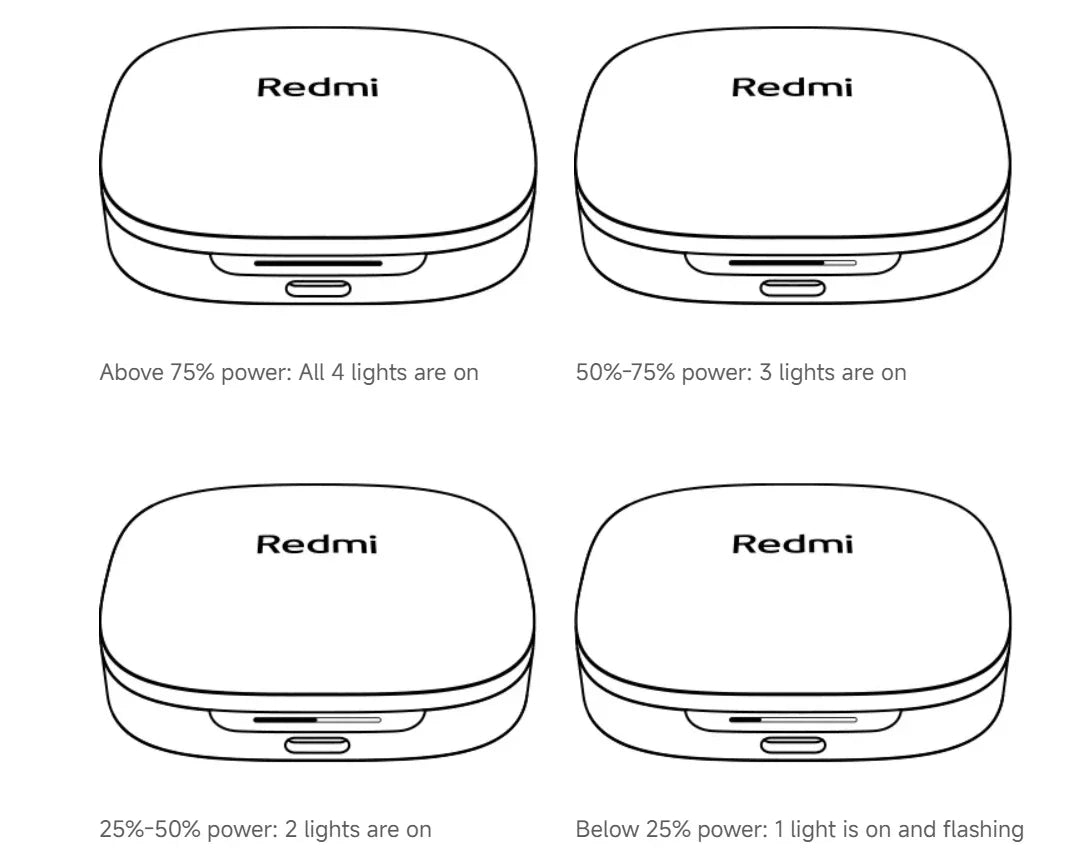 Original Xiaomi Redmi Buds 6  49dB Active Noise Cancellation Bluetooth 5.4 Earphone  Sport Headset TWS True Wireless Headphone