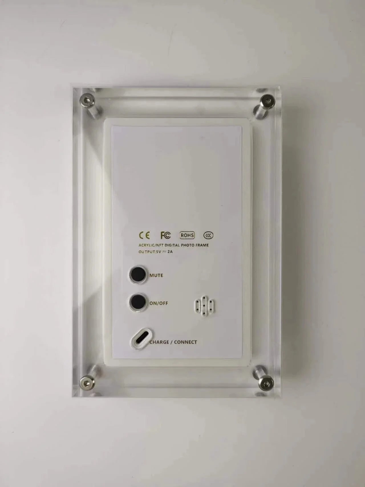 Acrylic Digital Photo Frame 5/7 Inch 1000mAh Vertical Display IPS Screen 4G Memory Battery Porta Retrato Digital