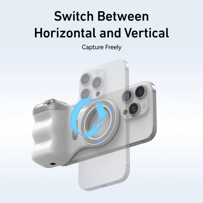 TELESIN Magnetic Phone Camera Shoot Hand Grip Phone Holder Shooting Aid Remote Control Handle for Iphone HUAWEI SAMSUNG Phone