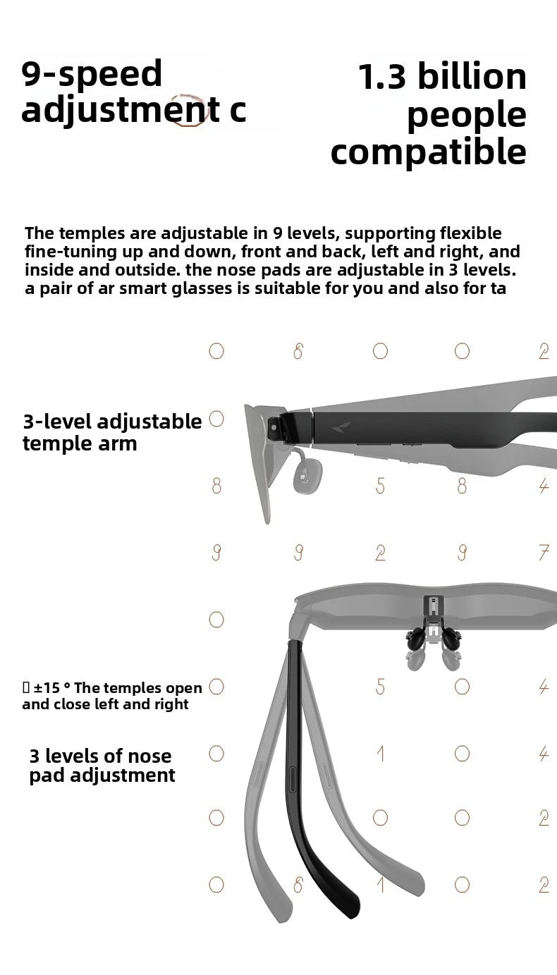 brand new RayNeo Air 4 Pro smart AR glasses HD giant screen viewing glasses Supports HDR10, Micro-OLED dual-layer screen clearer