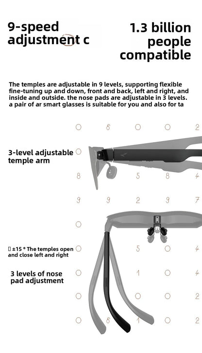 brand new RayNeo Air 4 Pro smart AR glasses HD giant screen viewing glasses Supports HDR10, Micro-OLED dual-layer screen clearer