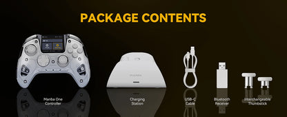 Manba One V2 Wireless Controller Gaming 2-inch Screen Hall Effect Stick RGB Light With Charging Dock For Switch/PC/iOS/Android