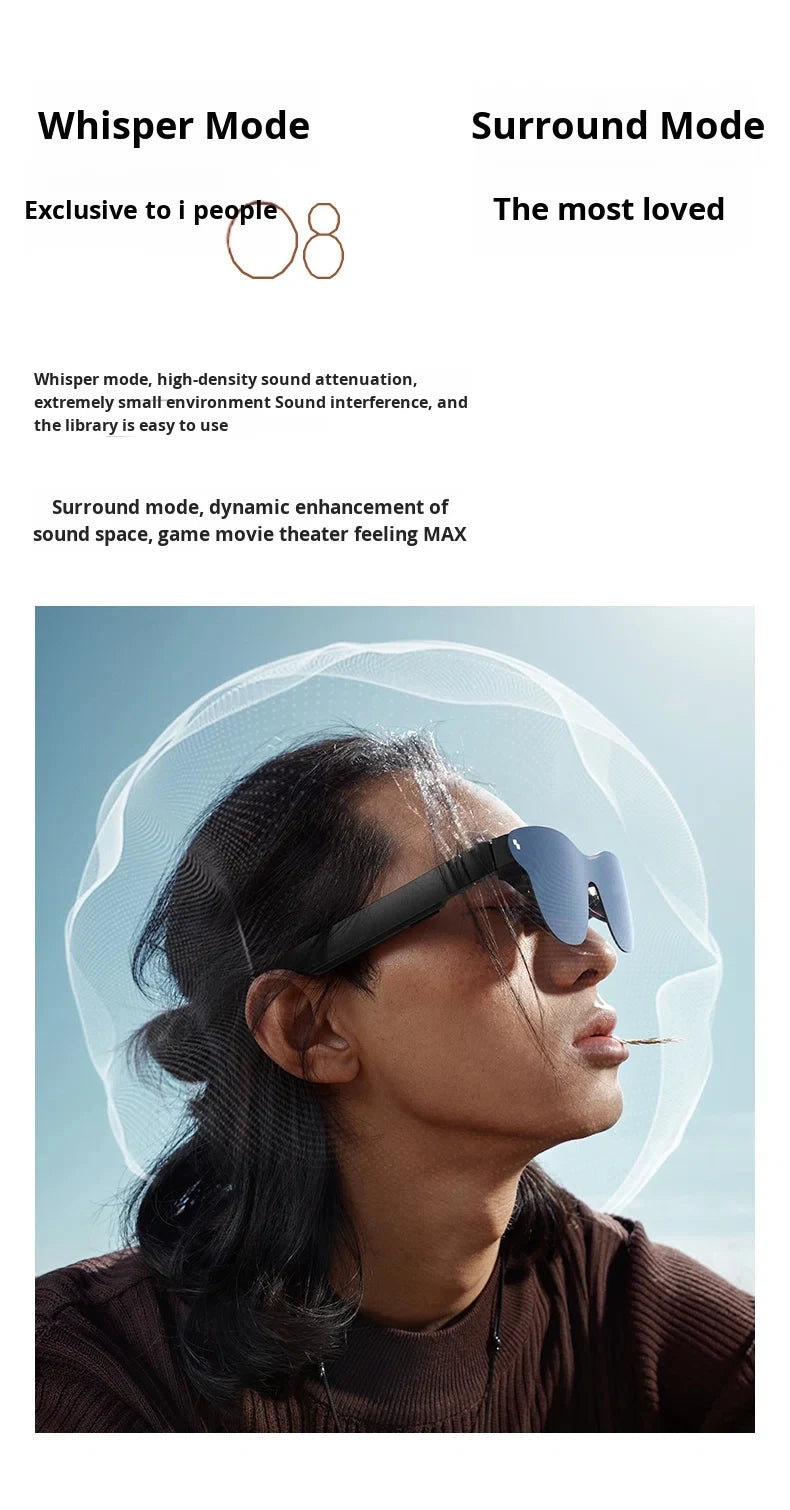 brand new RayNeo Air 4 Pro smart AR glasses HD giant screen viewing glasses Supports HDR10, Micro-OLED dual-layer screen clearer