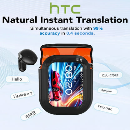 Translator HTC NE20 New Bluetooth 6.0 Wireless Headphones Translation Earphones IPX4 Waterproof Rating Long Battery Life