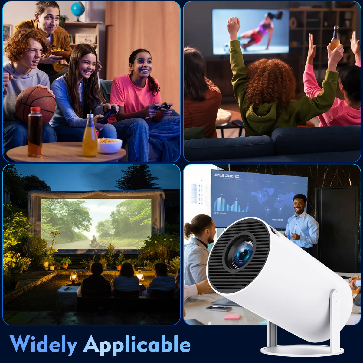 Magcubic Projector HY300 Pro 4K Android 11 Dual Wifi6 290ANSI Allwinner H713 BT5.0 1080P 1280*720P Home Cinema Outdoor Projetor