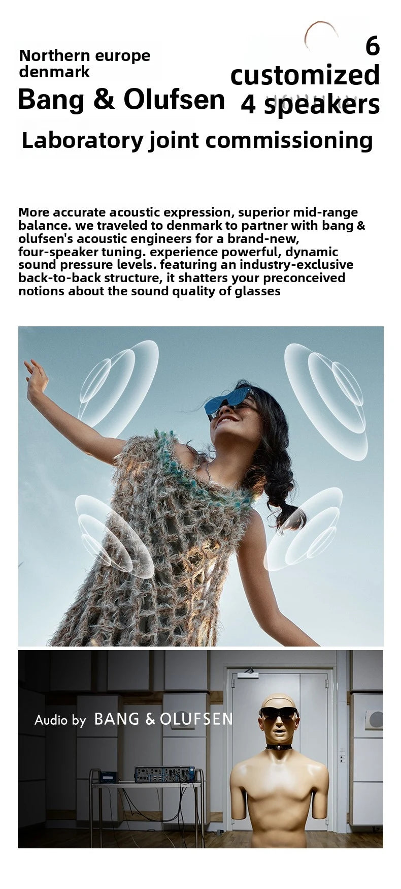 brand new RayNeo Air 4 Pro smart AR glasses HD giant screen viewing glasses Supports HDR10, Micro-OLED dual-layer screen clearer