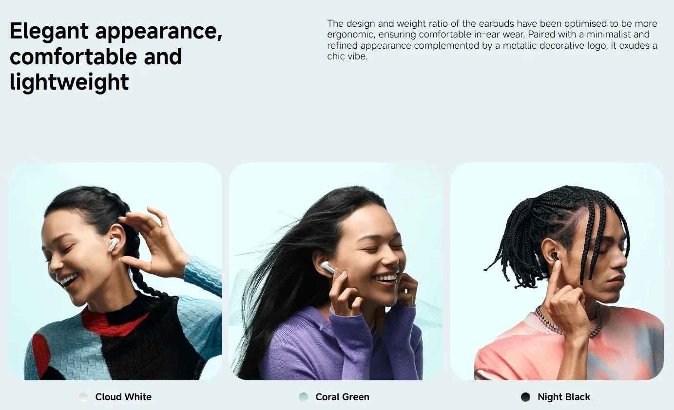 Original Xiaomi Redmi Buds 6  49dB Active Noise Cancellation Bluetooth 5.4 Earphone  Sport Headset TWS True Wireless Headphone