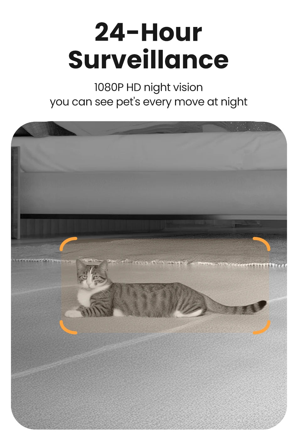 ROJECO 4L Automatic Cat Feeder With 360°Rotating Camera Vedio WiFi Cat Food Dispenser Pet Smart Voice Auto Feeder For Cats Dogs