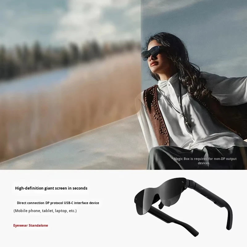 brand new RayNeo Air 4 Pro smart AR glasses HD giant screen viewing glasses Supports HDR10, Micro-OLED dual-layer screen clearer