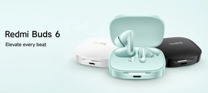 Original Xiaomi Redmi Buds 6  49dB Active Noise Cancellation Bluetooth 5.4 Earphone  Sport Headset TWS True Wireless Headphone